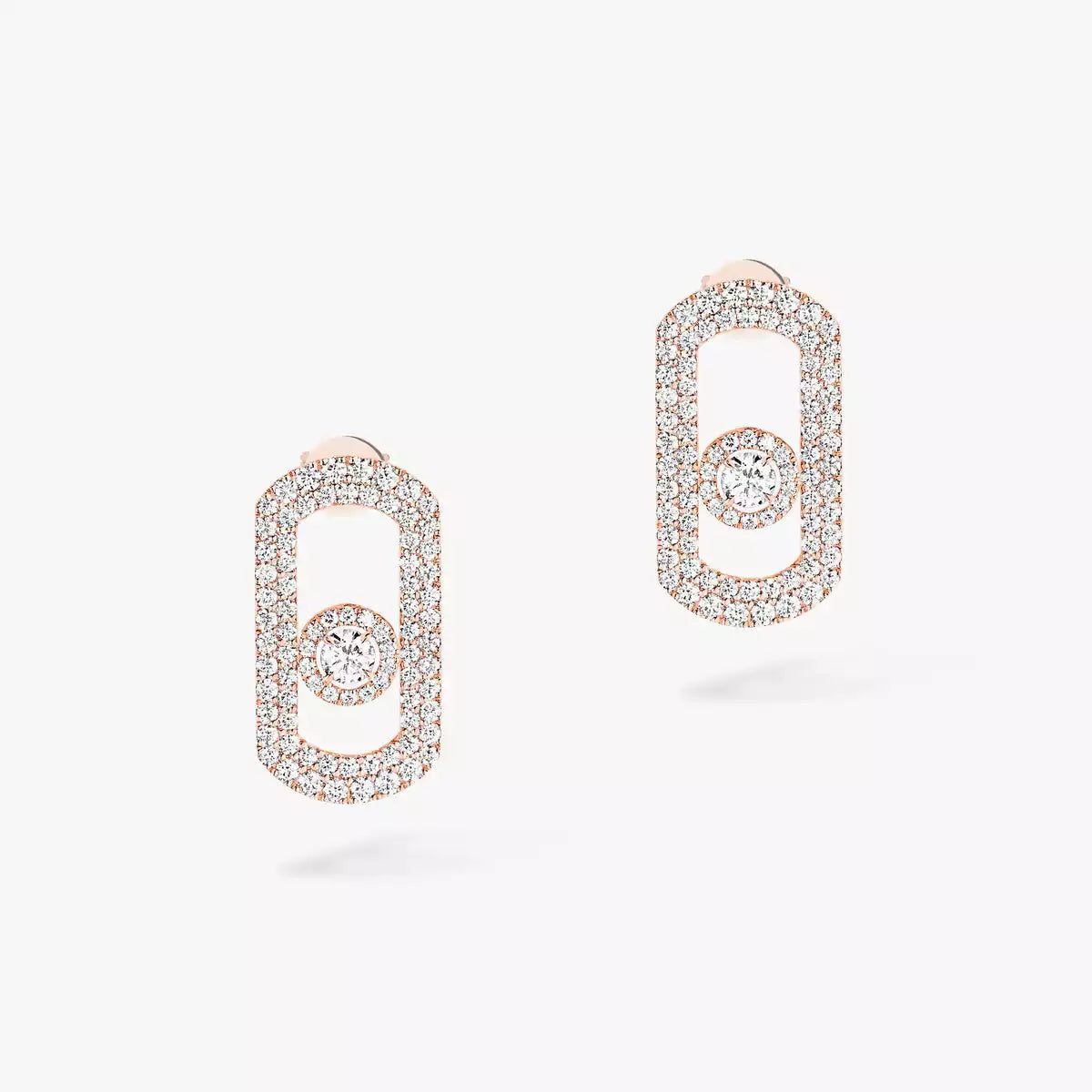[NOBLE AURA]So Move Pave_-Set Diamond Earrings in Silver