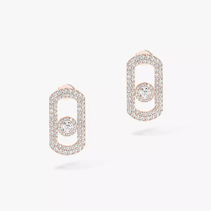 [NOBLE AURA]So Move Pave_-Set Diamond Earrings in Silver
