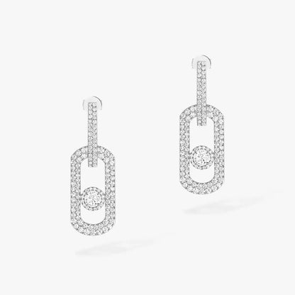 [NOBLE AURA]So Move XL Pave_-Set Diamond Pendant Earrings