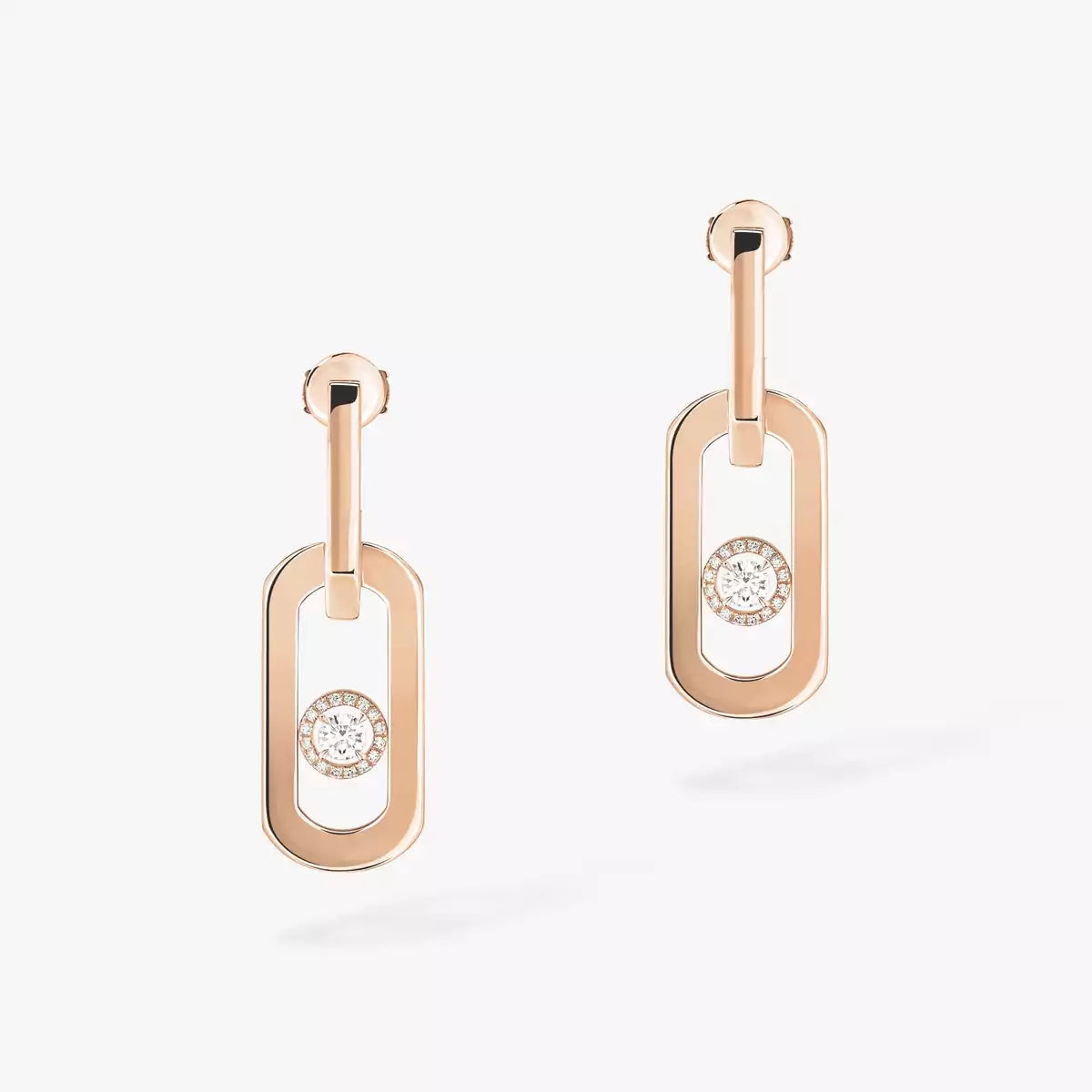 [NOBLE AURA]So Move XL Diamond Pendant Earrings
