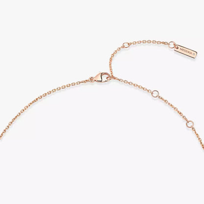 [NOBLE AURA]Lucky Eye Diamond Necklace in Rose Gold and Turquoise