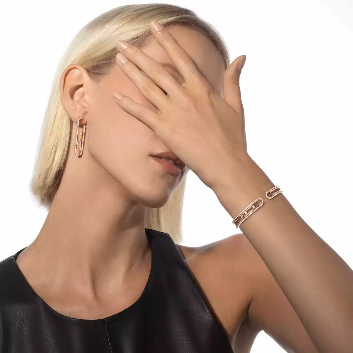 [NOBLE AURA]Diamond Pendant Earrings Move 10Th