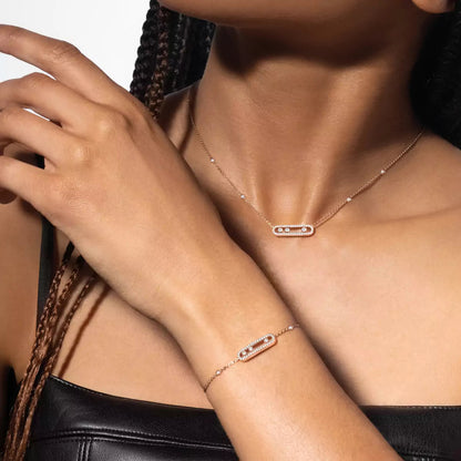 [NOBLE AURA]Pavé Baby Move Diamond Bracelet