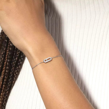 [NOBLE AURA]Move Uno Diamond Bracelet