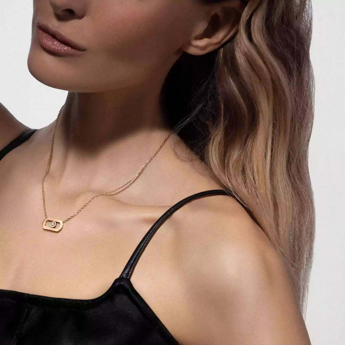 [NOBLE AURA]So Move Diamond Necklace in Gold