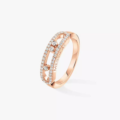 [NOBLE AURA] Baby Move Gold Diamond Pave_ Ring
