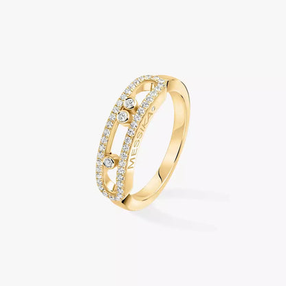 [NOBLE AURA] Baby Move Gold Diamond Pave_ Ring