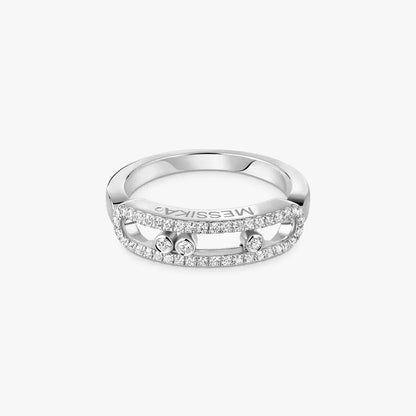 [NOBLE AURA] Baby Move Gold Diamond Pave_ Ring