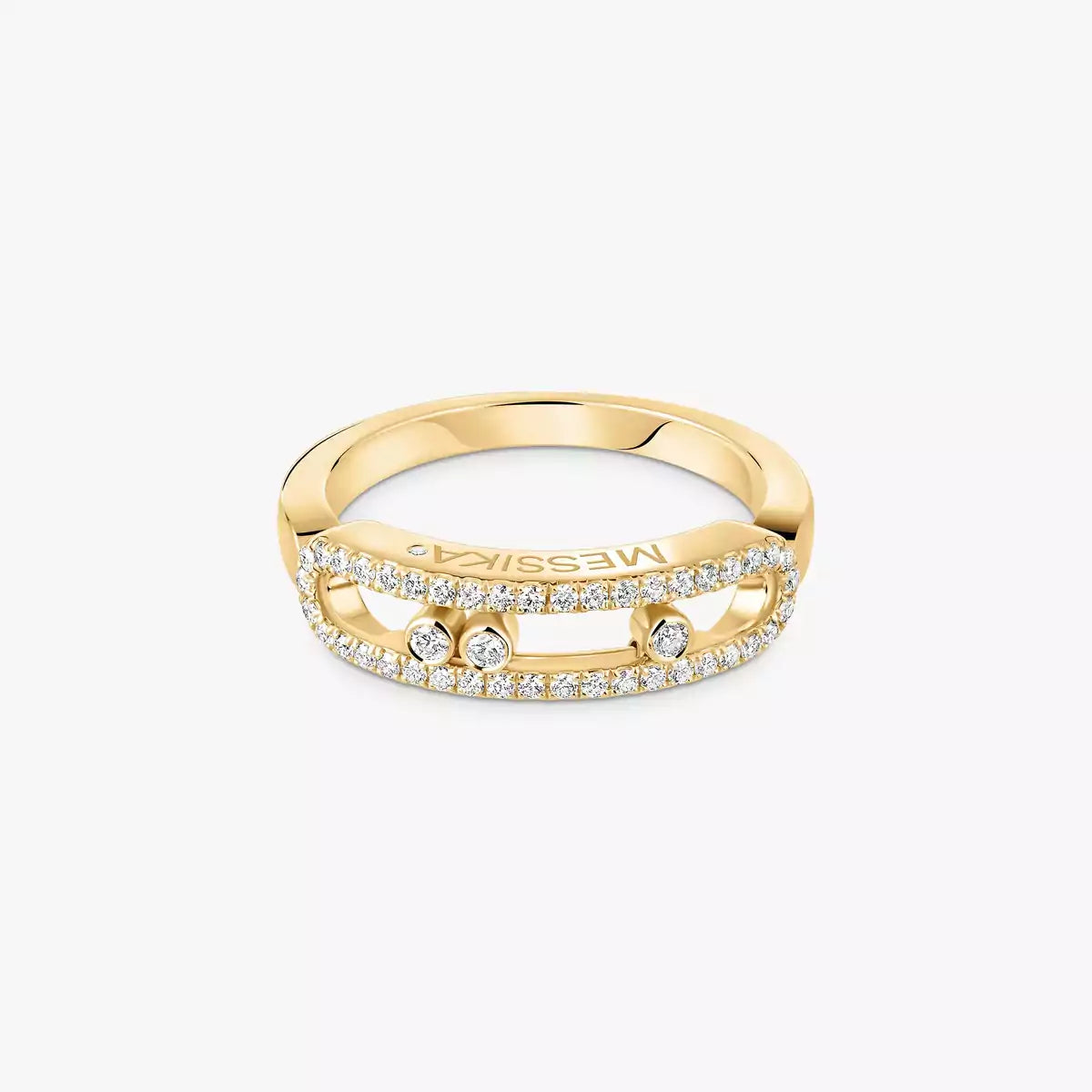 [NOBLE AURA] Baby Move Gold Diamond Pave_ Ring