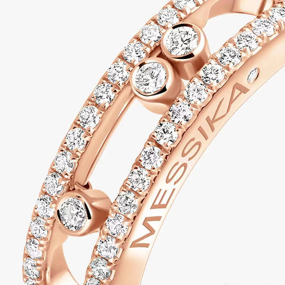 [NOBLE AURA] Baby Move Gold Diamond Pave_ Ring