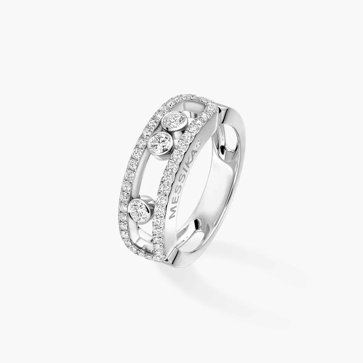 [NOBLE AURA] Move Gold Diamond Pave_ Ring