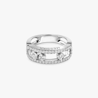 [NOBLE AURA] Move Gold Diamond Pave_ Ring