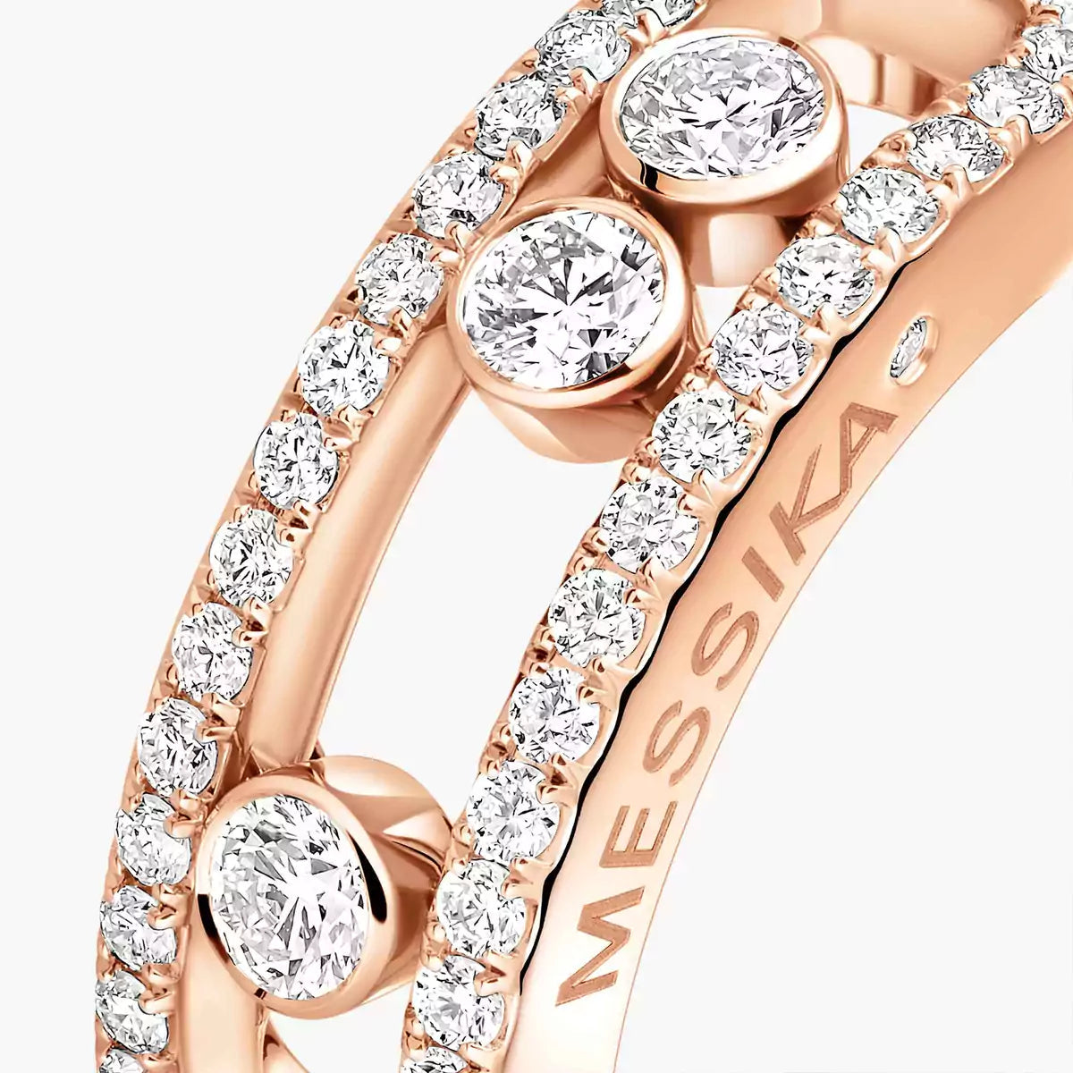 [NOBLE AURA] Move Gold Diamond Pave_ Ring