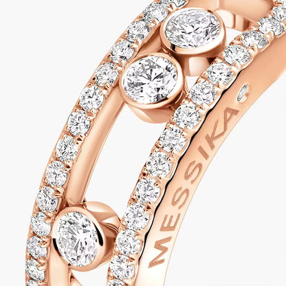 [NOBLE AURA] Move Gold Diamond Pave_ Ring
