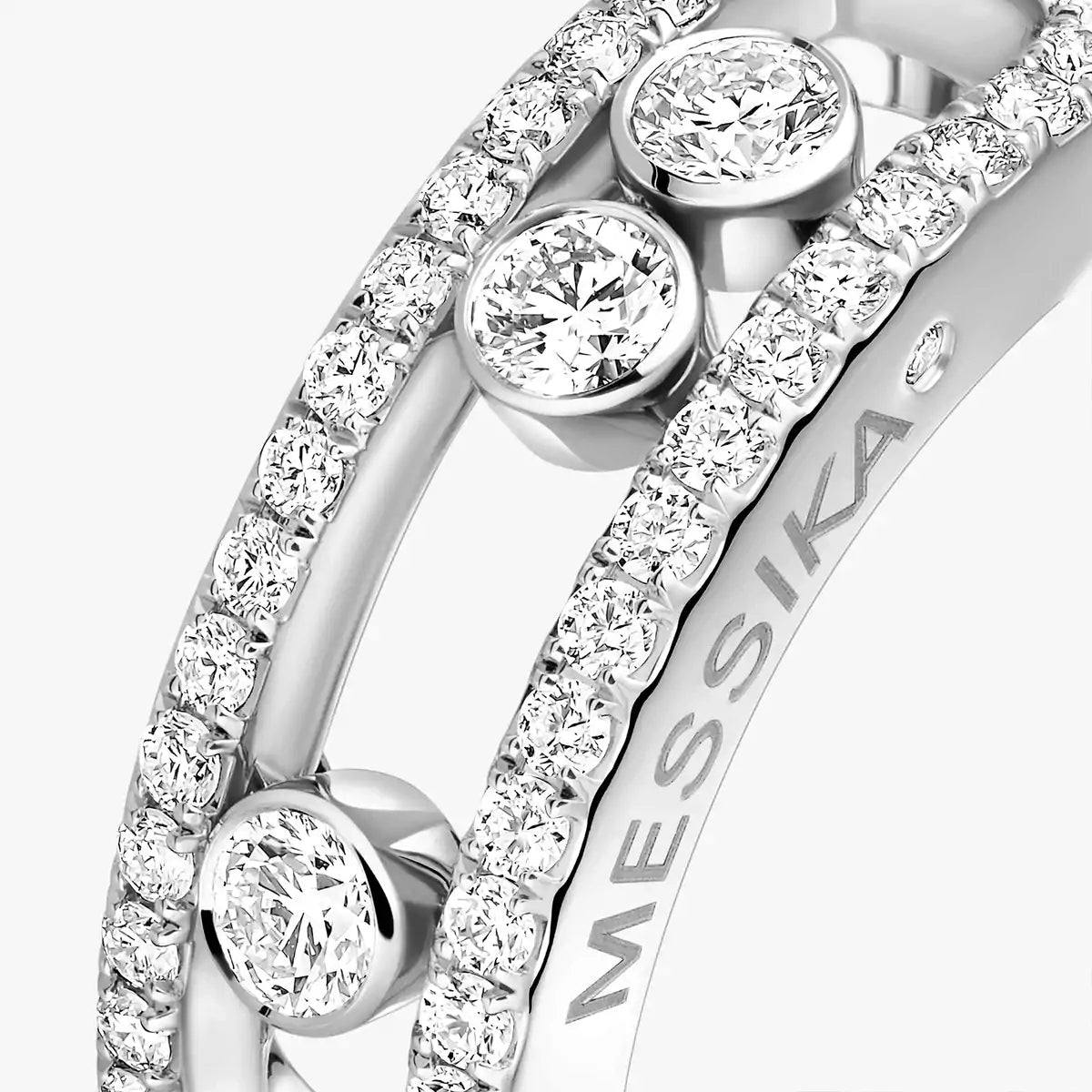 [NOBLE AURA] Move Gold Diamond Pave_ Ring