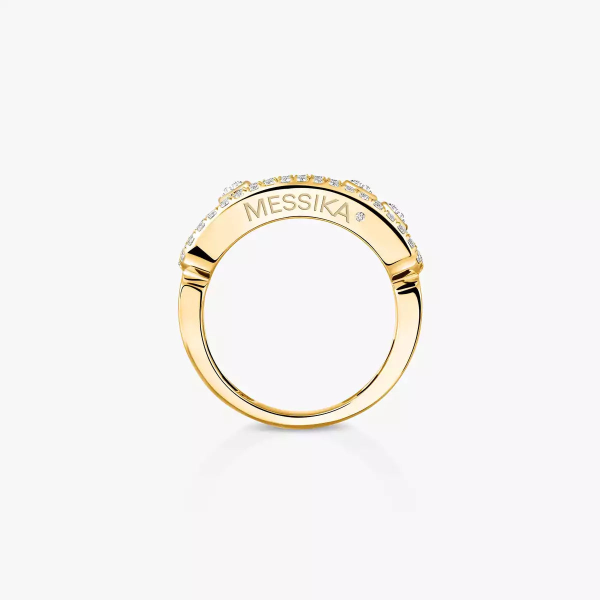 [NOBLE AURA] Move Gold Diamond Pave_ Ring