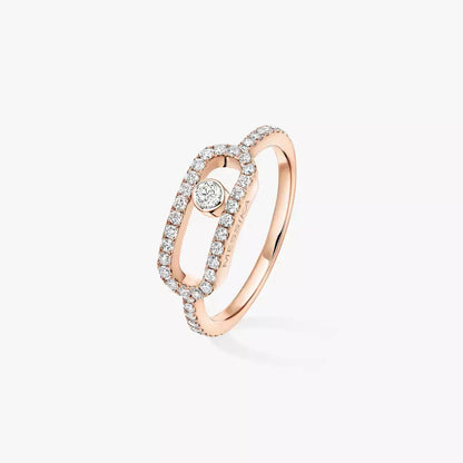 [NOBLE AURA]Move Uno Diamond Ring in Gold