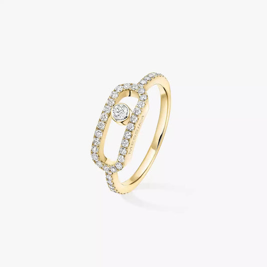 [NOBLE AURA]Move Uno Diamond Ring in Gold