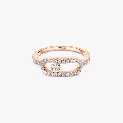 [NOBLE AURA]Move Uno Diamond Ring in Gold