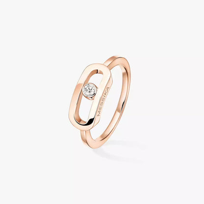 [NOBLE AURA]Move Uno Diamond Ring in Gold
