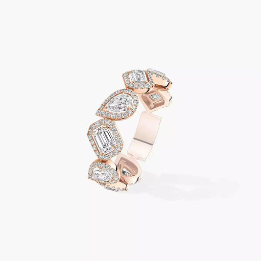 [NOBLE AURA]Diamond Wedding Ring My Twin