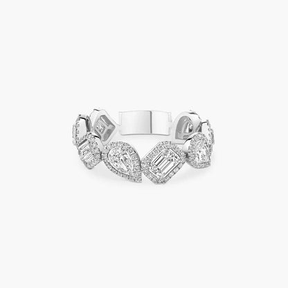[NOBLE AURA]Diamond Wedding Ring My Twin