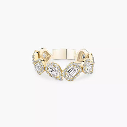 [NOBLE AURA]Diamond Wedding Ring My Twin