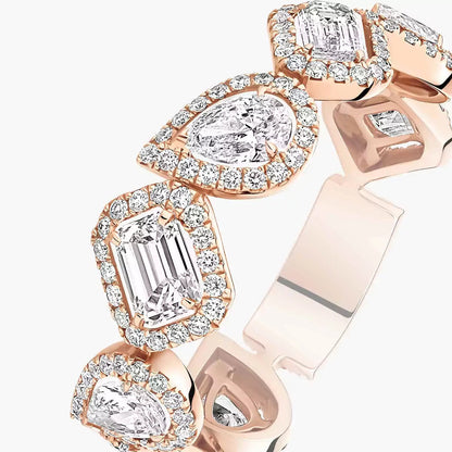 [NOBLE AURA]Diamond Wedding Ring My Twin