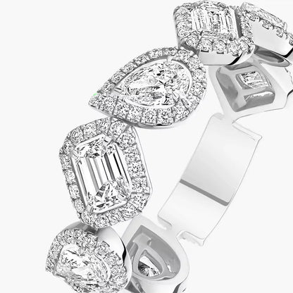 [NOBLE AURA]Diamond Wedding Ring My Twin