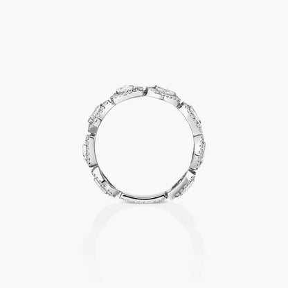 [NOBLE AURA]Diamond Wedding Ring My Twin