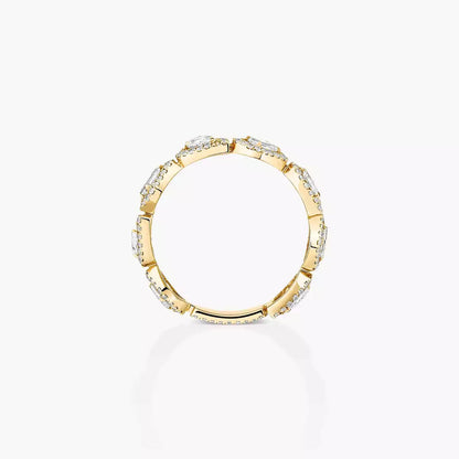 [NOBLE AURA]Diamond Wedding Ring My Twin