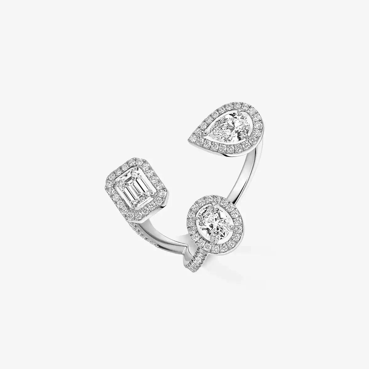 [[NOBLE AURA] Diamond Ring 0,25ct My Twin Trilogy