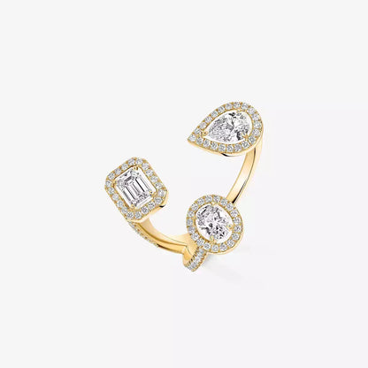 [[NOBLE AURA] Diamond Ring 0,25ct My Twin Trilogy