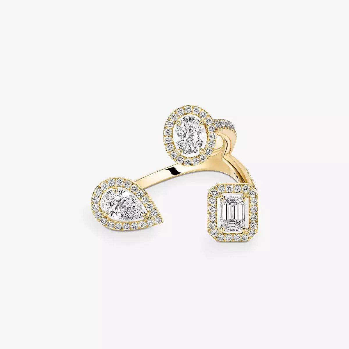[[NOBLE AURA] Diamond Ring 0,25ct My Twin Trilogy