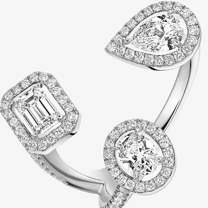 [[NOBLE AURA] Diamond Ring 0,25ct My Twin Trilogy