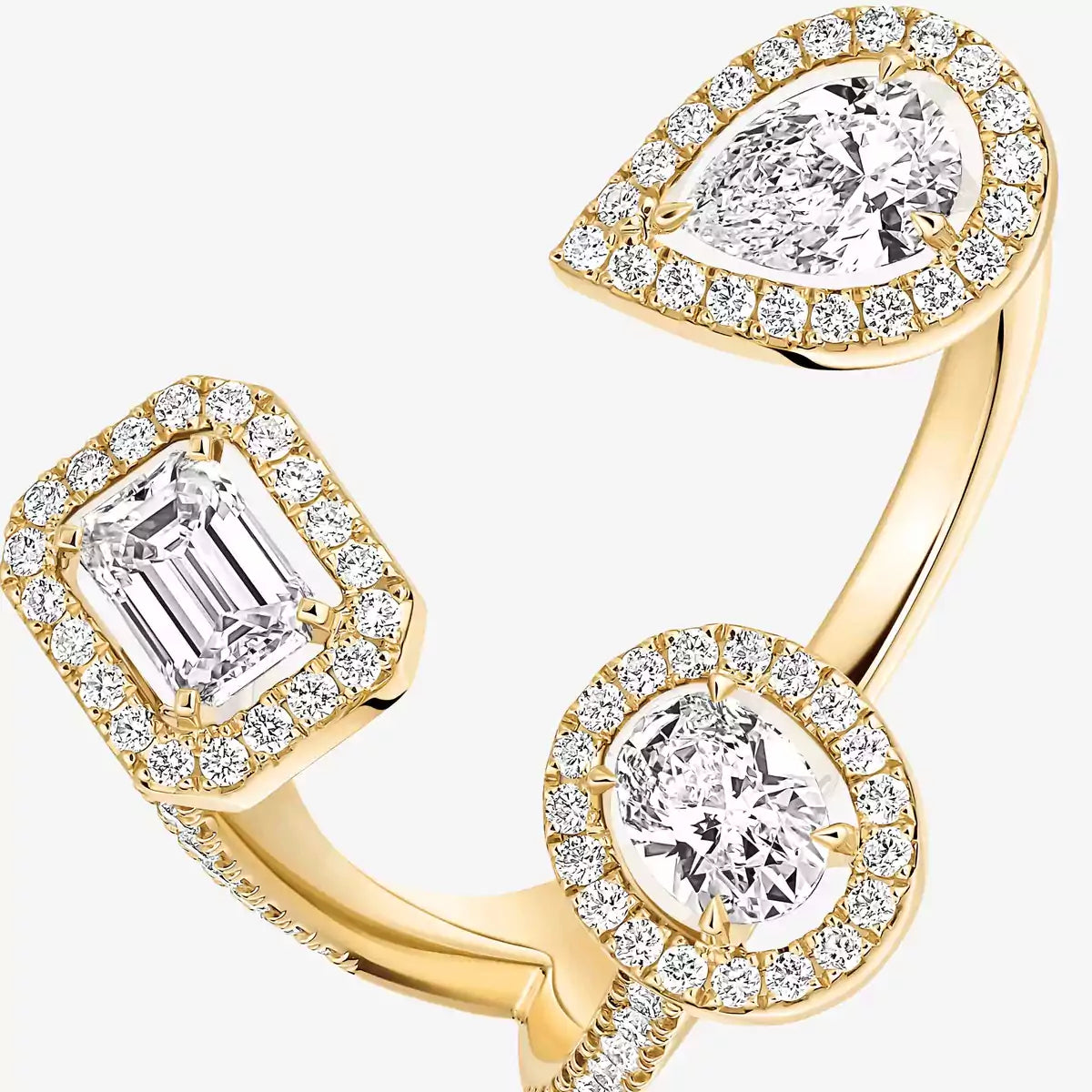 [[NOBLE AURA] Diamond Ring 0,25ct My Twin Trilogy