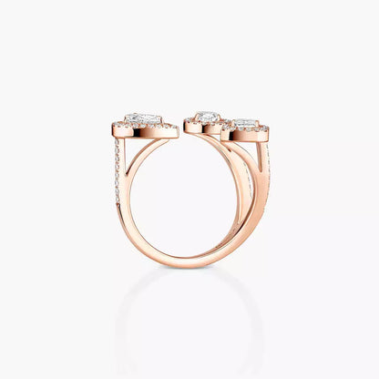 [[NOBLE AURA] Diamond Ring 0,25ct My Twin Trilogy