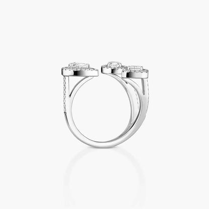 [[NOBLE AURA] Diamond Ring 0,25ct My Twin Trilogy