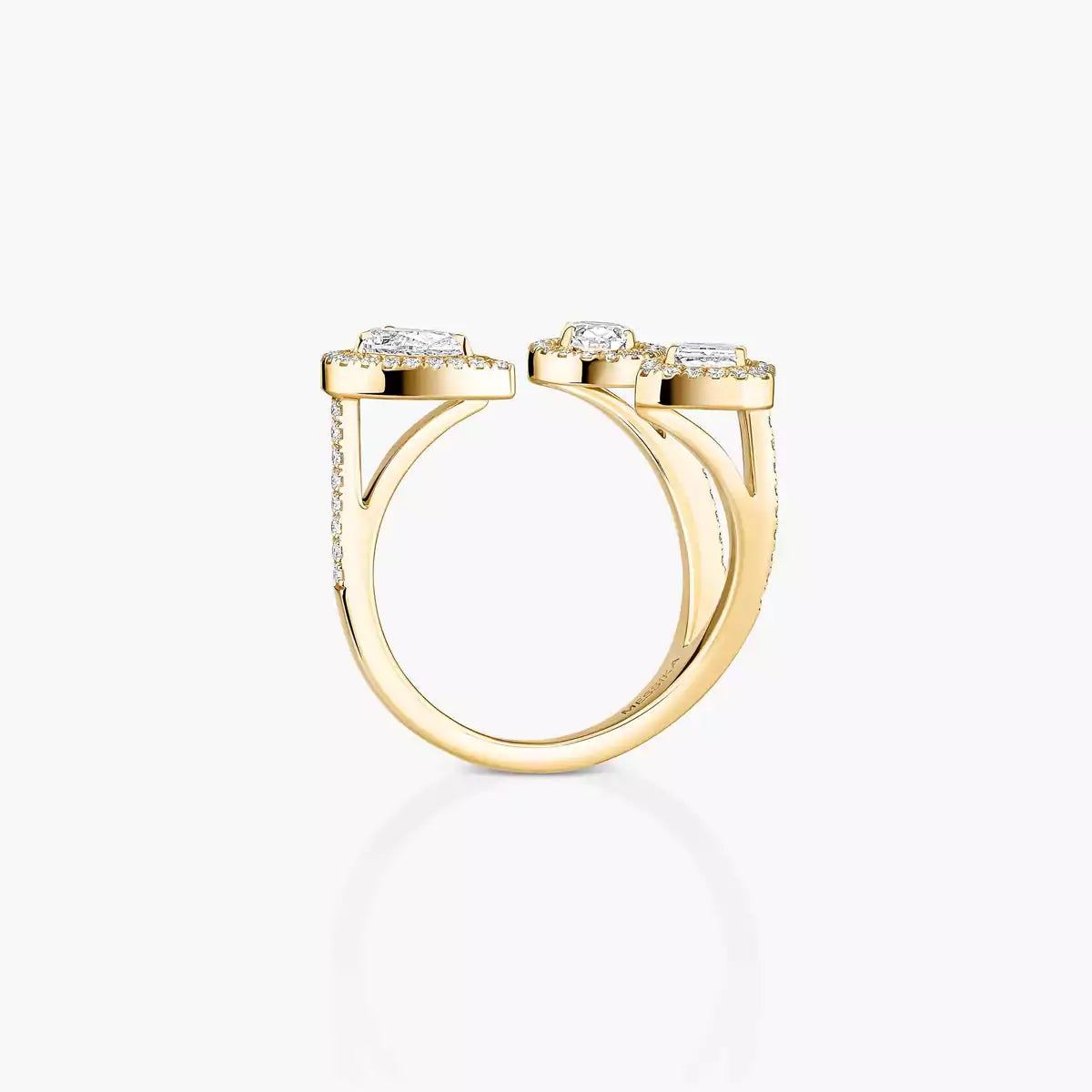 [[NOBLE AURA] Diamond Ring 0,25ct My Twin Trilogy