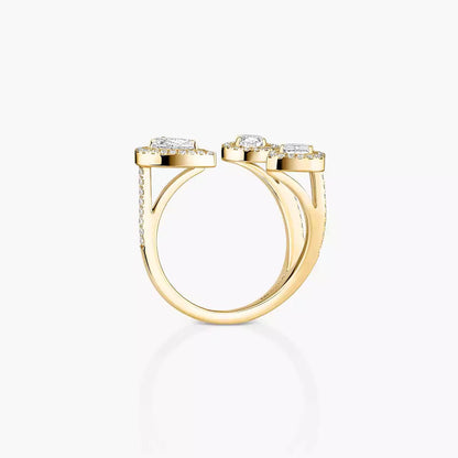 [[NOBLE AURA] Diamond Ring 0,25ct My Twin Trilogy