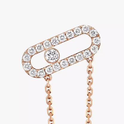 [NOBLE AURA]Move Uno Diamond Earrings