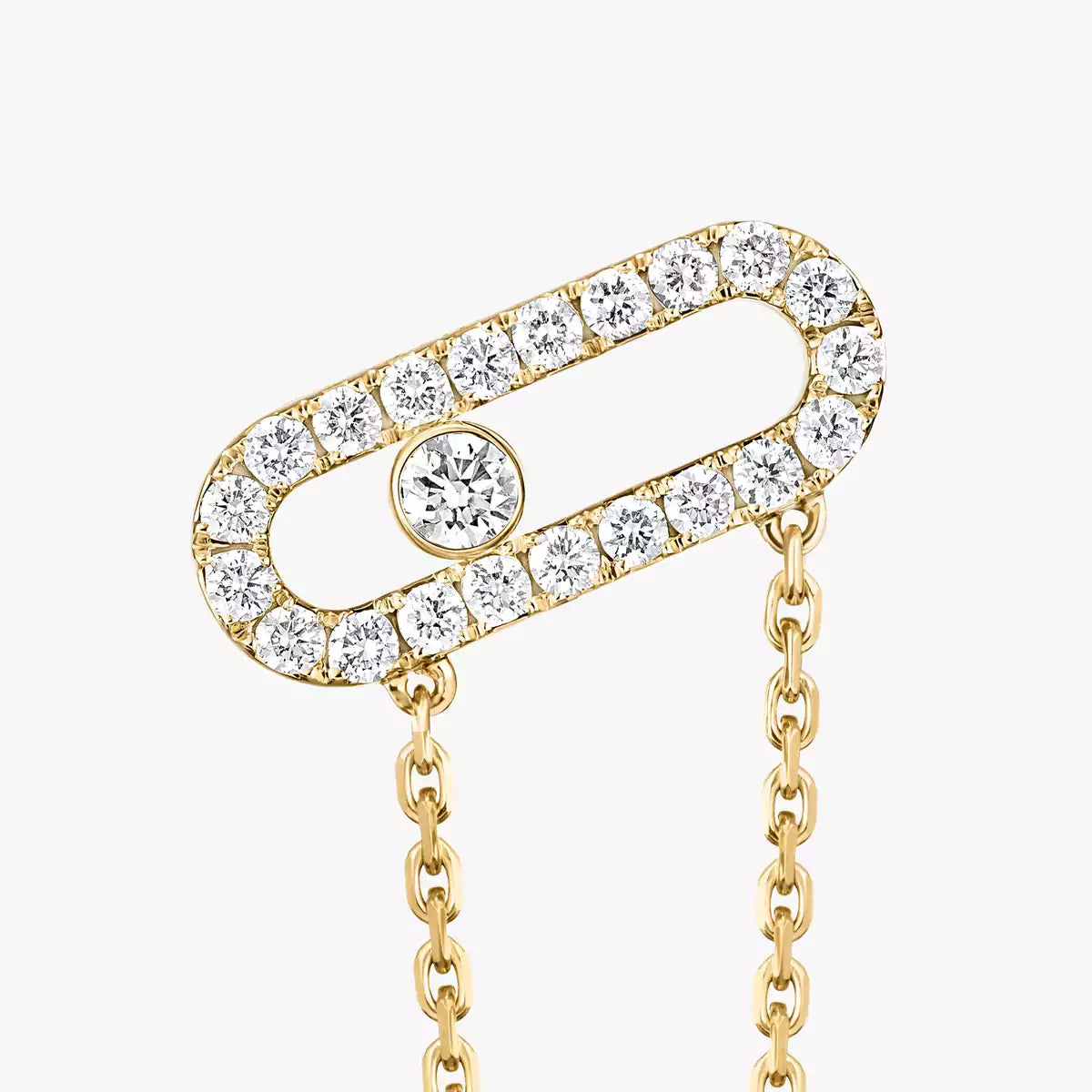 [NOBLE AURA]Move Uno Diamond Earrings