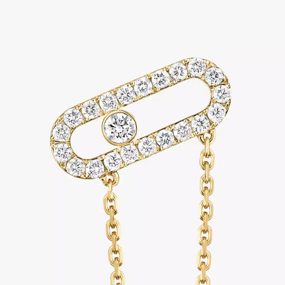 [NOBLE AURA]Move Uno Diamond Earrings