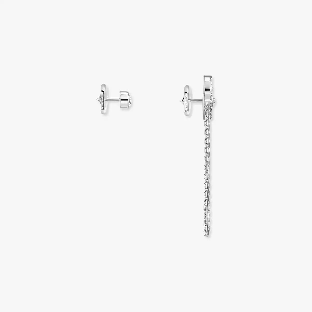 [NOBLE AURA]Move Uno Diamond Earrings