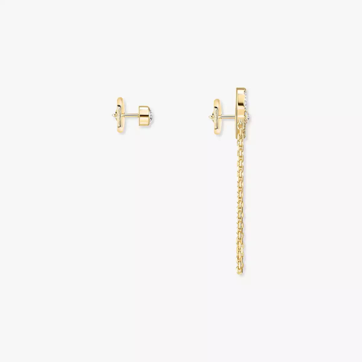 [NOBLE AURA]Move Uno Diamond Earrings