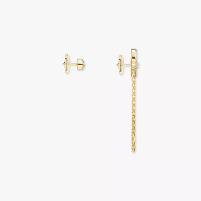 [NOBLE AURA]Move Uno Diamond Earrings