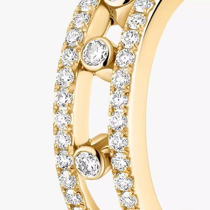 [NOBLE AURA]Diamond Pave_ Hoop Earrings Move