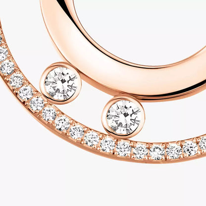 [NOBLE AURA]Move Romane Small Diamond Hoop Earrings