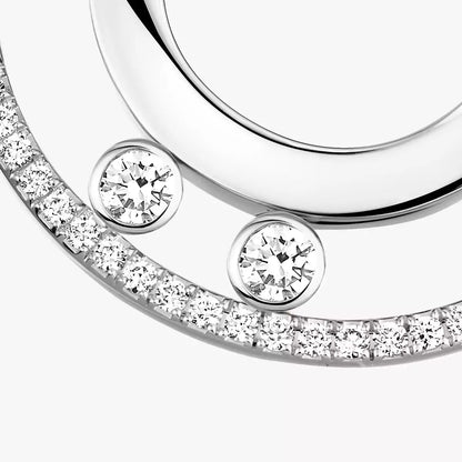 [NOBLE AURA]Move Romane Small Diamond Hoop Earrings