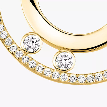[NOBLE AURA]Move Romane Small Diamond Hoop Earrings